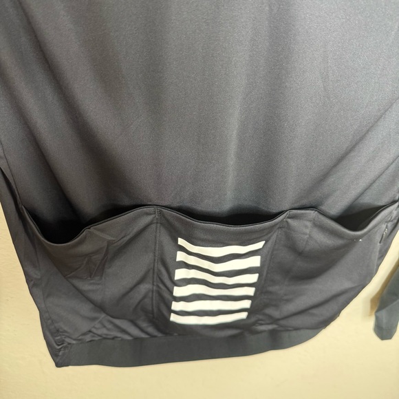 NWT Rapha Pro Team Cycling Jersey Men's Large Black Long Sleeve Lightweight - Picture 6 of 14